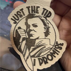 Just the Tip Leather Keychain